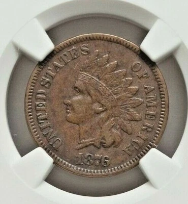 1876 INDIAN CENT GRADED XF-40 BY NGC  **NICE** - Image 1 of 4