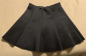 XXI Black Pleated Mini Skirt. Size S. Elastic Waist So Cute! - Picture 1 of 4