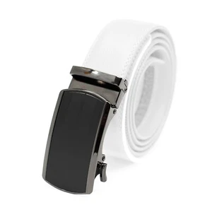 Men's Belt Leather Ratchet Belts Automatic Buckle 1.37inch Width - Picture 1 of 30