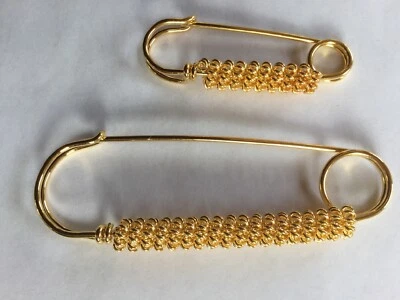  NEU SET Italienische Designspange Schmuckschliesse Tuchspange Anstecker Schmuck - Bild 1 von 2