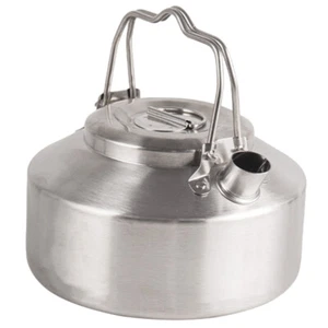 Bollitore Portatile Tè Acciaio Inox Pentola Acqua Campeggio Esterno Caldaia - Foto 1 di 12