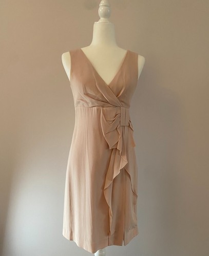 RedValentino Abito al ginocchio rosa chiaro usa concco fiocco spaccole lat (IT