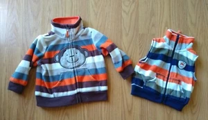 Carter's Fleece Jackets Size 3-6 Months Zip Up Sweatshirt Vest Baby Infant Used - Picture 1 of 5
