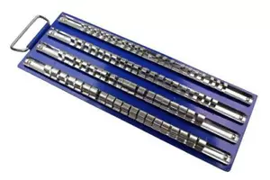 US Pro 80 Clip Metal Enchufe Almacenamiento Bandeja 0.6cm 1cm 1/2 Drive B3305 - Bild 1 von 2