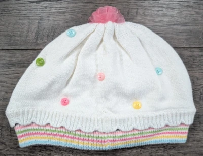 Baby Girl Clothes Gymboree 12-18 Month Cupcake Cutie Beanie Hat - Image 1 of 2