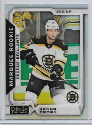 JAKUB ZBORIL 2018-19 OPC PLATINUM MARQUEE RAINBOW SSP INSERT RC/CZECH/BRUINS - Image 1 of 2