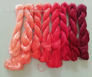 8bundles 100%natural mulberry silk,hand-dyed su embroidery silk floss/threads - Picture 1 of 12