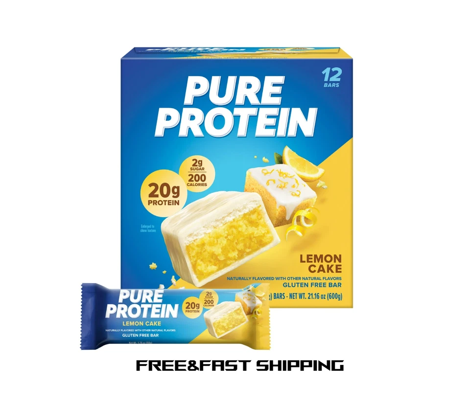 Pure Protein Pure Protein Bars Non-GMO, High Protein, Lemon Cake, 12 Count - Image 1 of 1