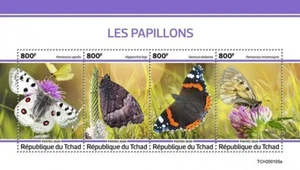 FARFALLE Insetti MNH Foglio Timbro #293 (2020 Ciad) - Foto 1 di 1