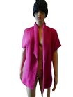 Ally   Red Fuller Figure Acrylic And  Cotton  Cardigan Size 16 To 18