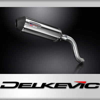 Triumph Speed Triple 955i 02-04 Slip On 13.5" X-Oval Stainless Exhaust Muffler - Image 1 of 4
