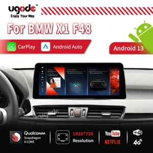 Car GPS Screen Android13 Display Multimedia Carplay monitor for BMW X1 F48 EVO - Picture 1 of 17