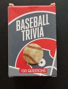 Baseball Trivia 100 Questions Deck Cards Game New Sealed