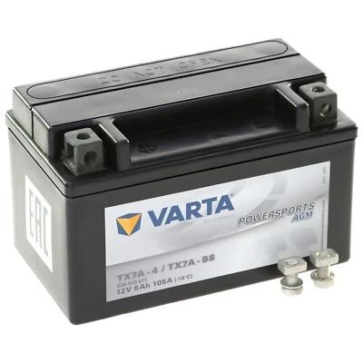 VARTA AGM Motorrad & Roller Batterie 12V 6 Ah ETN 506015005 6Ah YTX7A-BS NEU
