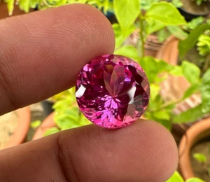 20,25 Karat zertifiziert natürlich makellos rosa Saphir loser Edelstein rund Ceylon - Bild 1 von 6
