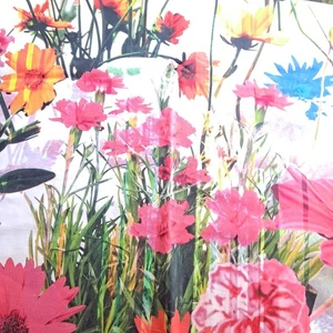 Vintage Meadow Wildflower Cotton Fabric 37" X 56"  Hoffman Fabrics  - Picture 1 of 6