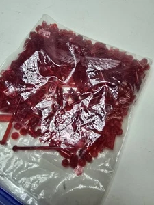 Lego Classic Clear Red TEILE KONVOLUT transparent - Bild 1 von 4