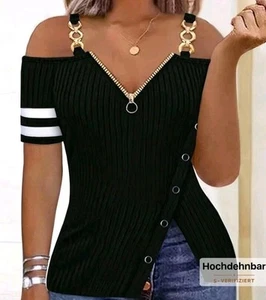 🖤 Stylisches SHEIN Off-Shoulder Shirt | Gr. XL (44) | Schwarz | Neu 🖤 - Bild 1 von 1