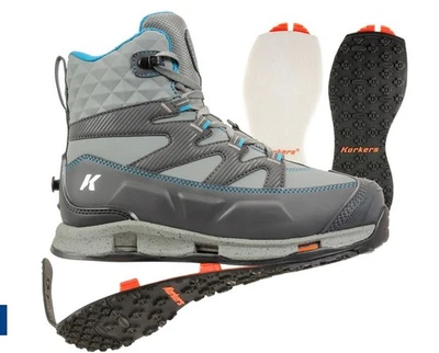 TALLA #11 KORKERS MUJER BANTAM LITE VADEO BOTAS DE PESCA FIELTRO + SUELAS KLING-ON Foto 1 de 4