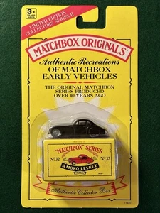 Matchbox Series A Moko Lesney No. 32 Black Jaguar Toy Car Original Box 1992 - Picture 1 of 2