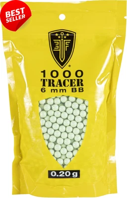 Tracer BBS Glow-In-The-Dark Premium 6Mm Airsoft BBS Ammo, 1000 Count - Image 1 of 4