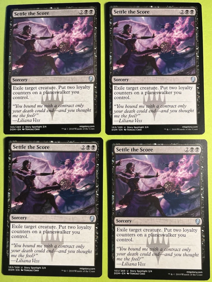 Settle the Score DOM 103 (x4 Playset) MTG NM/M Never Played - Image 1 of 1