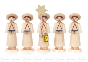 Choir choir figures natural WxHxD 3 cmx9 cmx3 cm NEW Ore Mountains wooden figure - Picture 1 of 1