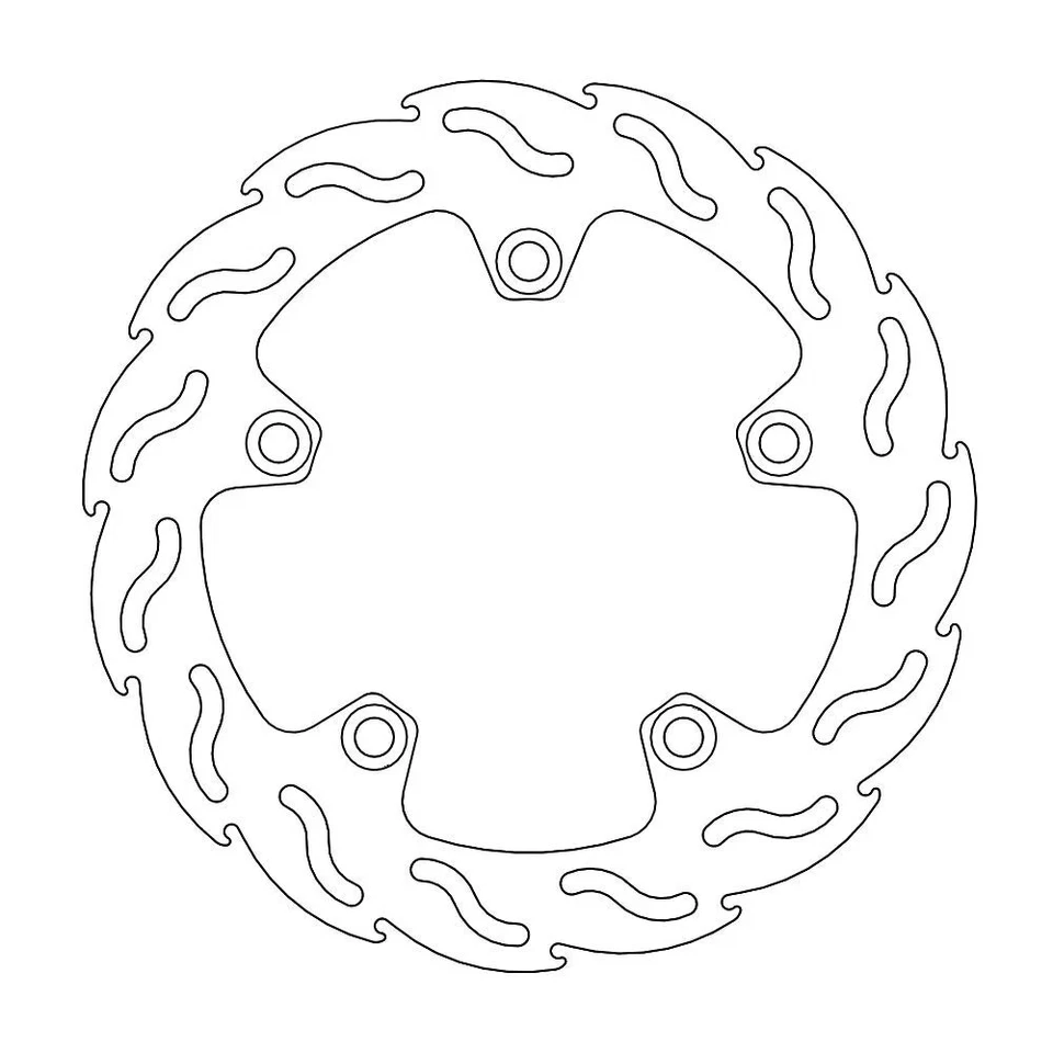 Disque de frein série flamme arrière MOTO-MASTER 240 mm 110337 - Photo 1/1