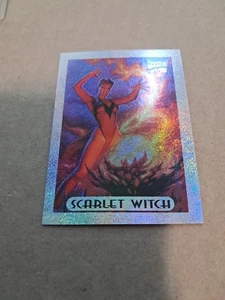 1994 Marvel Masterpieces Silver Holofoil Scarlet Witch  #7 Vintage Card - Picture 1 of 2