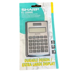 Sharp Elsi-Mate EL-326S Solarzellenrechner mit Handbuch BRANDNEU IN VERPACKUNG - Bild 1 von 2