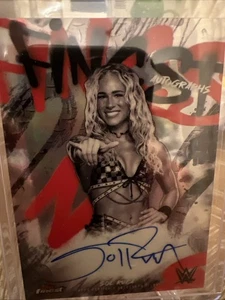 Sol Ruca 2025 Topps Finest WWE - #FA-RCA Finest Autographs REFRACTOR Auto Oncard - Picture 1 of 4