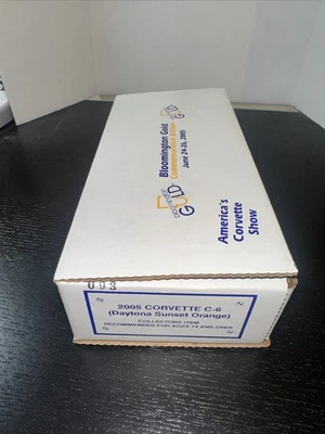 2005 Chevy Corvette  Promo Model Daytona Sunset Orange Bloomington Gold #93 - Image 1 of 4