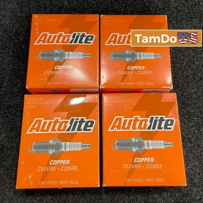 (4 cajas) Bujías Autolite 405 resistencia cobre Foto 1 de 4