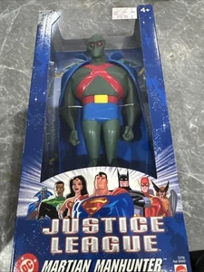 Justice League MARTIAN MANHUNTER 2003 Superhero Mattel Blue Box 10” Figure NEW - Picture 1 of 3