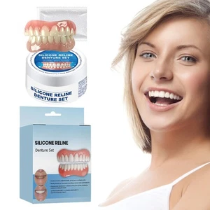 Silicone Reline Denture Set, Suitable for Securing Upper and Lower Dentures - Picture 1 of 13