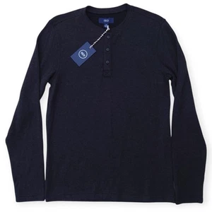 Camisa Henley 1901 para hombre S manga larga gris oscuro 1/4 botón delantero - Imagen 1 de 10
