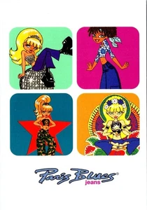 Fashion Advertising  PARIS BLUES JEANS Girl Power Caricature Art  4X6 Postcard - Picture 1 of 2