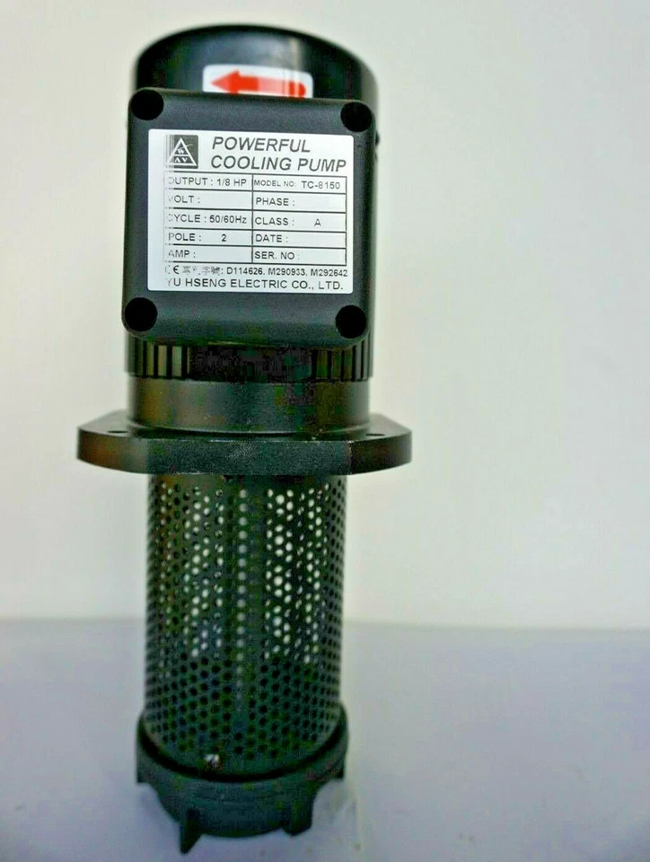 1/8HP 8150  Filtered  Lathe Coolant Pump 150mm(6") NPT 3/8", Single 1PH 120/240V - Image 1 of 4