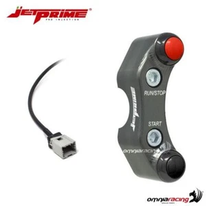 Pulsantiera JetPrime destra 2 tasti in colore titanio per MV Agusta F3 675 2012> - Foto 1 di 8