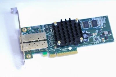 Chelsio T520 CR T520-CR 10GbE 2-Port PCIe Unified Wire Adapter Card 110-1160-50 - Image 1 of 4