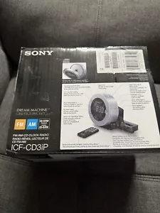 Sony Dream Machine ICF-CD3iP FM/AM Clock Radio w/CD Player iPhone Dock - Picture 1 of 18