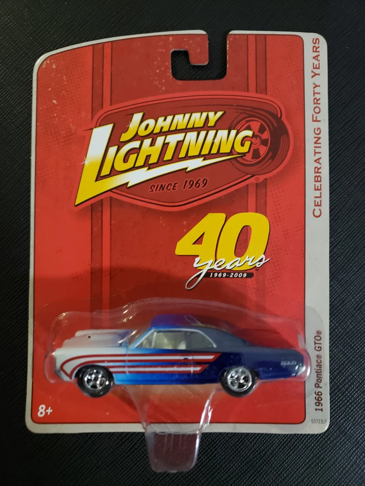 Johnny Lightning 40 Years 1966 Pontiac GTO Blue & White - Image 1 of 1
