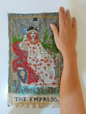 Tarot Card The Empress Handmade Embroidered Patch from Ukraine - Image 1 of 4