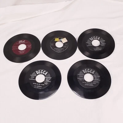 Lot of 5 Victor Young Jo Ann Castle Bunny Paul Ella Vtg 7" 45 RPM Vinyl Records Foto 1 de 4