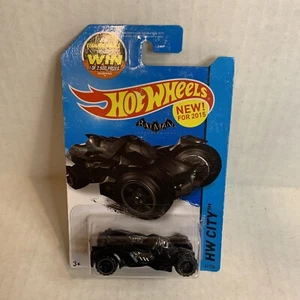 2015 Hot Wheels Batman Arkham Knight Batmobile #61 HW City NIP - Picture 1 of 2
