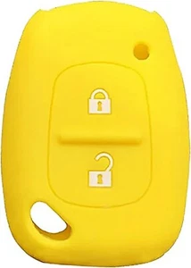Funda Silicona para Llave Renault Trafic Kangoo Master Movano Vivaro Amarillo - Imagen 1 de 2