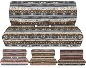 Fits 1977-1994 Ford F150 truck Front Bench aztec boho seat covers - Bild 1 von 11