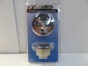 DANCO 80977 TRIP LEVER BATH TUB DRAIN AND OVERFLOW TRIM KIT IN CHROME - Picture 1 of 2