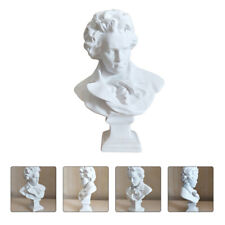 White Beethoven Bust Sketch Figurine for Artists-LE