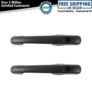 DORMAN Door Handle with Lock Provision Outside Black Pair for Dodge MB Sprinter